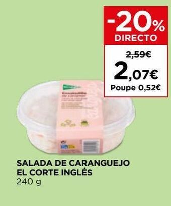 El Corte Inglés Saladas prontas el corte inglés promoção