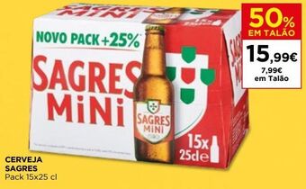 El Corte Inglés Cerveja sagres mini promoção