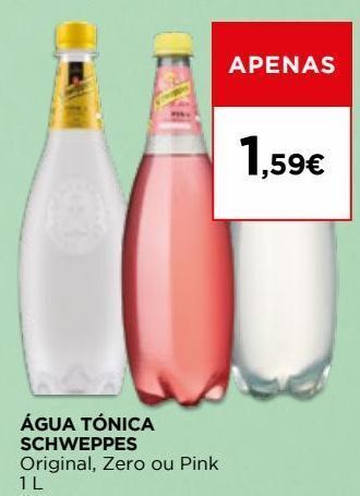 El Corte Inglés Água tônica schweppes promoção