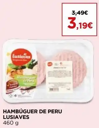El Corte Inglés Hamburguer de perú lusiaves promoção