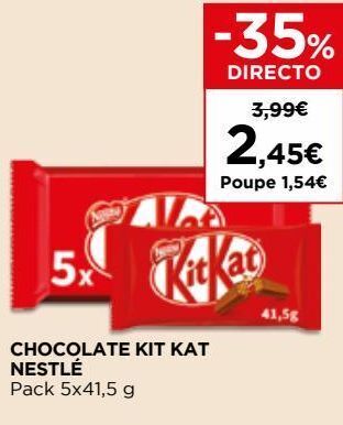 El Corte Inglés Chocolates nestlé promoção