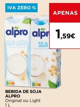 El Corte Inglés Bebida de soja alpro promoção