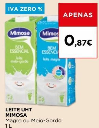 El Corte Inglés Leite mimosa promoção