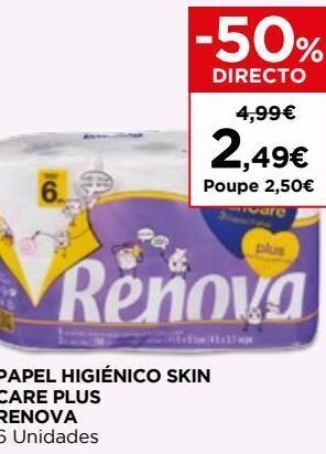 El Corte Inglés Papel higiênico renova promoção