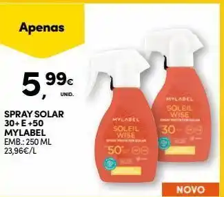 Continente Bom dia Protetor solar mylabel promoção