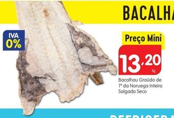 Minipreço Bacalhau salgado promoção