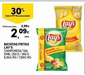 Continente Bom dia Batata chips lay's promoção