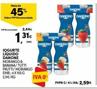 Continente Bom dia Iogurte danone promoção