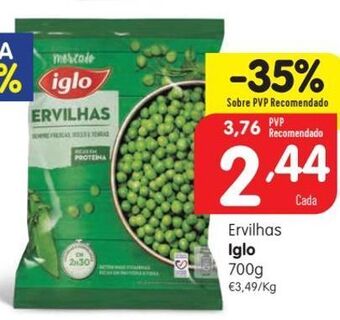 Minipreço Ervilhas verdes iglo promoção