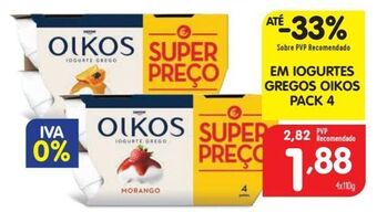 Minipreço Iogurte grego oikos promoção