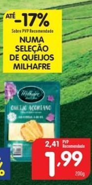 Minipreço Queijos milhafre promoção
