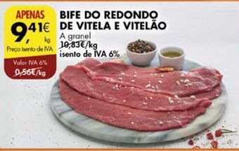 Pingo Doce Bifes de vitela promoção