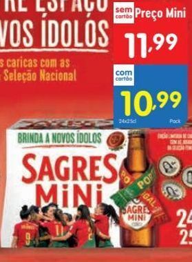 Cerveja sagres mini