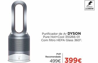 El Corte Inglés Purificador de ar dyson promoção