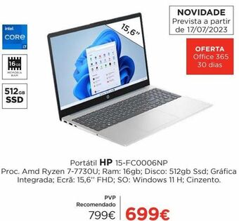 El Corte Inglés Notebook hp promoção