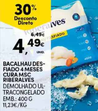 Bacalhau Desfiado 4 Meses Cura MSC Riberalves 400g