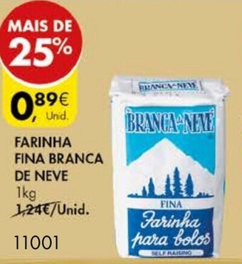 Pingo Doce Farinha Fina Branca de Neve 1kg promoção
