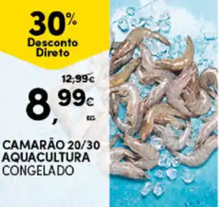 Continente Bom dia Camarão 20/30 Aquacultura promoção