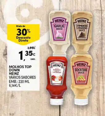 Molhos Top Down Heinz 220ml