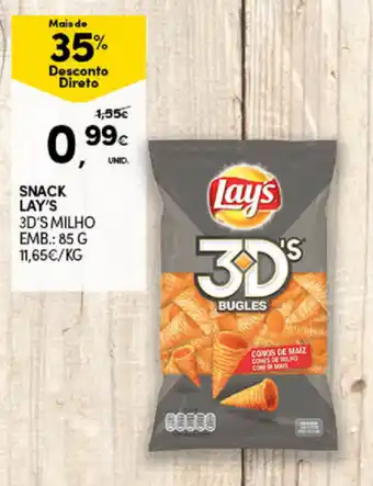Continente Bom dia Snack Lay's 85g promoção