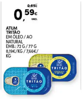 Continente Bom dia Atum Tritão 72g/77g promoção