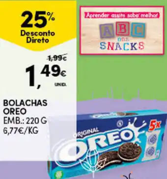 Bolachas Oreo 220g
