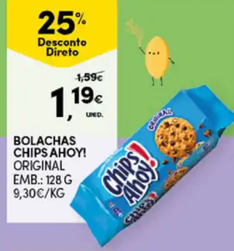 Continente Bom dia Bolachas Chips Ahoy! 128g promoção