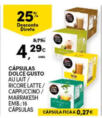 Continente Bom dia Cápsulas Dolce Gusto 16 Cápsulas promoção