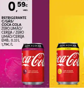 Continente Bom dia Refrigerante C/Gás Coca Cola 0,33L promoção