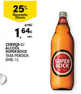 Continente Bom dia Cerveja C/ Álcool Super Bock 1L promoção