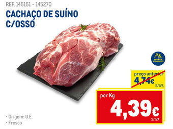 Makro CACHAÇO DE SUÍNO C/OSSO promoção