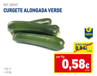 Makro CURGETE ALONGADA VERDE promoção