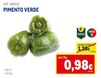 Makro PIMENTO VERDE promoção