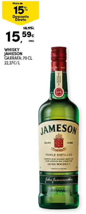 Continente Bom dia Whisky Jameson 70cl promoção