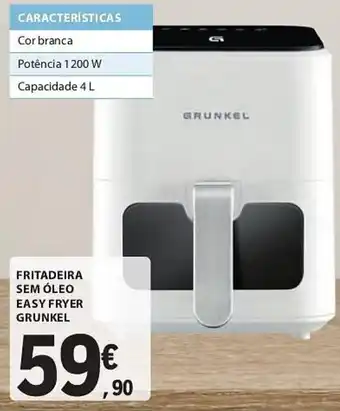 E.Leclerc FRITADEIRA SEM ÓLEO EASY FRYER GRUNKEL promoção