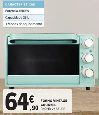 E.Leclerc FORNO VINTAGE GRUNKEL promoção