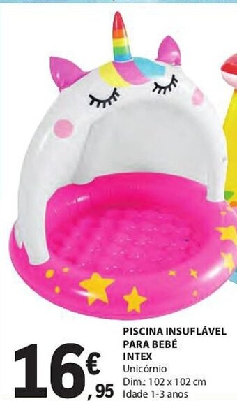 E.Leclerc PISCINA INSUFLÁVEL PARA BEBÉ INTEX promoção