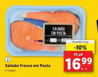Lidl Salmão Fresco em Posta Vendido ao kg promoção