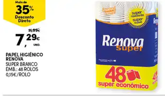 Papel Higiénico Renova 48 Rolos
