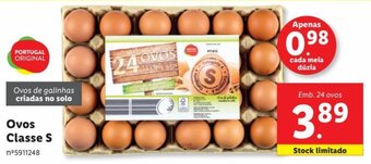 Lidl Ovos Classe S promoção