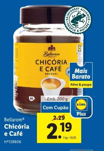 Lidl Bellarom Chicória e Café Emb. 200 g promoção