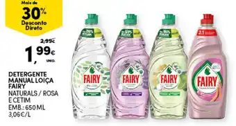 Continente Bom dia Detergente Manual Loiça Fairy 650ml promoção