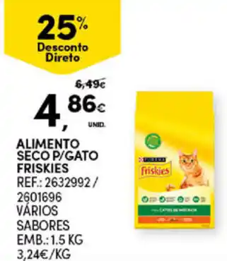 Continente Bom dia Alimento Seco P/Gato Friskies 1.5g promoção
