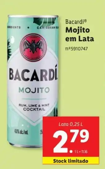 Lidl Bacardi Mojito em Lata nº5910747 promoção
