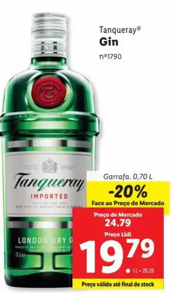 Lidl Tanqueray® Gin Garrafa 0.70 L promoção