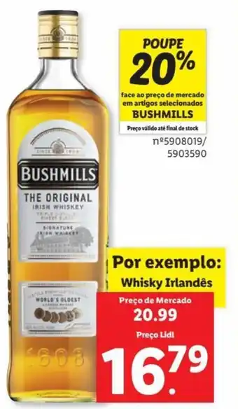 Lidl Whisky Irlandês promoção