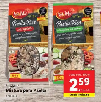 Sol&Mar Mistura para Paella Cada emb. 280 g