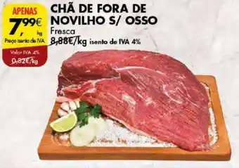 Pingo Doce CHÃ DE FORA DE NOVILHO S/ OSSO Fresca promoção