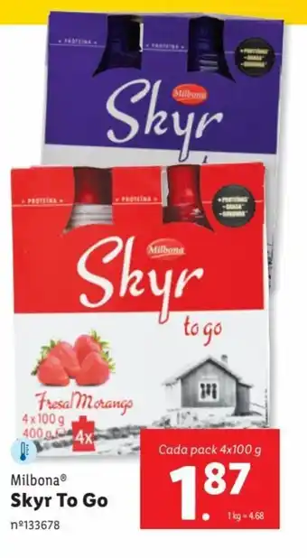 Lidl Milbona® Skyr To Go promoção