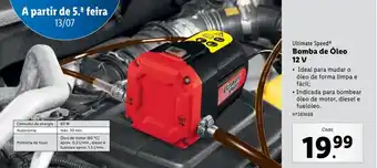 Lidl Ultimate SpeedⓇ Bomba de Óleo 12 V promoção
